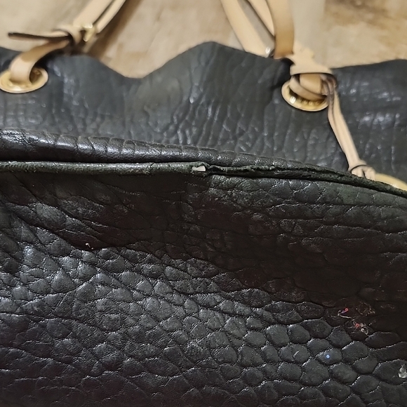 Michael Kors Black Leather Tote Bag - Picture 4 of 11